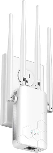 يغطي موسع WiFi ما يصل إلى 8000 قدم مربع و45 جهازًا، ومعزز الإنترنت مع منفذ إيثرنت، وأطول نطاق من الهوائيات الفائقة على الإطلاق، ومضخم الإشارة، وإعداد بنقرة واحدة in Saudi Arabia