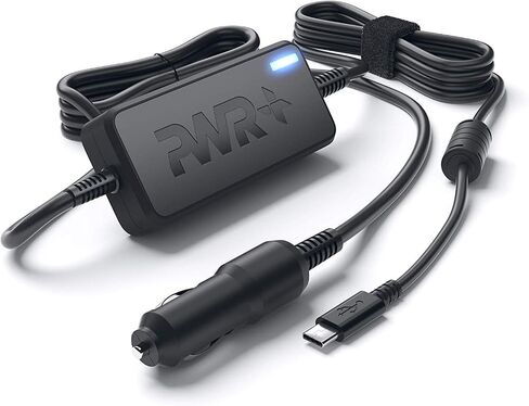 شاحن سيارة USB-C من بي دبليو ار لديل لاتيتيود 11 12 13 5175 5285 5289 7275 7285 7370، ديل XPS 12 13 9370 9365، ديل كروم بوك 11 3100 5190 - سلك امداد طاقة 10 قدم مدرج في قائمة UL 90W in Saudi Arabia