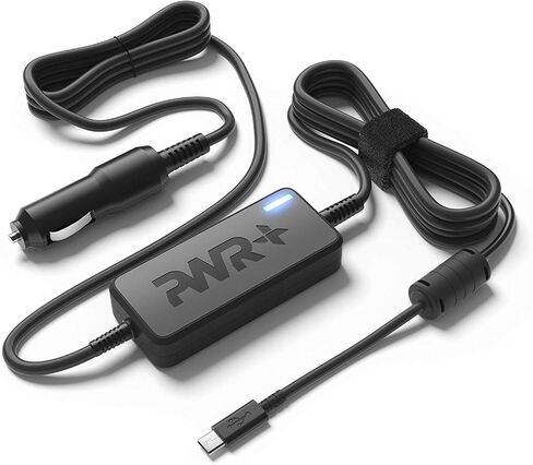 شاحن سيارة USB-C من بي دبليو ار لديل لاتيتيود 11 12 13 5175 5285 5289 7275 7285 7370، ديل XPS 12 13 9370 9365، ديل كروم بوك 11 3100 5190 - سلك امداد طاقة 10 قدم مدرج في قائمة UL 90W in Saudi Arabia