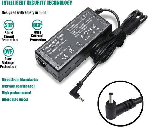 AC Charger for Acer Swift Spin 1 3 5 SP111-33 SP111-32N SF314-51 SF314-52 SF314-54 SF315 SP314-21 Chromebook CB3 CB5 CB3-111 CB3-131 CB5-132T CB5-571 R11 11 13 14 15 C720 N16Q13 N15Q9 N16P1 N15Q8 in Saudi Arabia