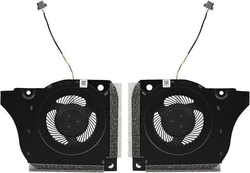 اس-يونيون مروحة تبريد جديدة بديلة لوحدة المعالجة المركزية ووحدة معالجة الرسومات الجرافيكية لجهاز ديل G5-5590 G7-7590 G7-7790 G5 5590 G7 7590 7790 P82F سلسلة لاب توب (مع معجون حراري وملعقة مسطحة) in Kuwait