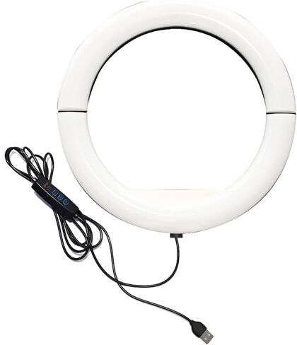FUTOBOOZ 360 ملحقات كشك الصور 14 بوصة عكس الضوء LED ضوء حلقة سيلفي للبث المباشر/الفيديو/التصوير الفوتوغرافي/Tiktok/يوتيوب/المكياج in Kuwait
