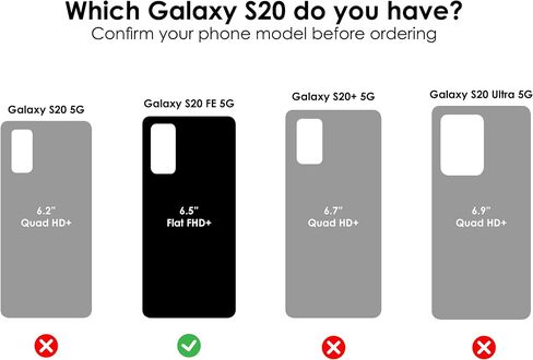 OtterBox Samsung Galaxy S20 FE 5G (FE فقط - غير متوافق مع طرز Galaxy S20 الأخرى) حافظة سلسلة Symmetry - أسود، أنيق للغاية، متوافق مع الشحن اللاسلكي، حواف مرتفعة تحمي الكاميرا والشاشة in Saudi Arabia