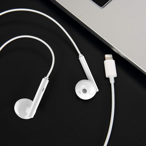 Earbuds Wired Headphones, Earphones with Built-in Microphone & Volume Control, Remote Music Control, Phone Calls, Noise Isolating Headsets Compatible with iPhone 14/13/12/11/XR/XS/X/8/7/SE/Pro Max in Kuwait