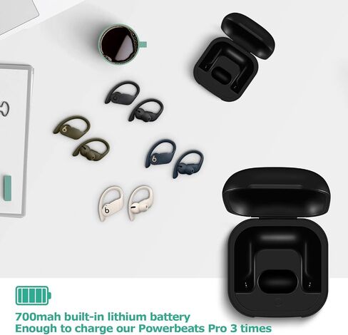 Charging Case Replacement Compatible with Powerbeats Pro Charger with Bluetooth Pairing Sync Button & 700mAh Built-in Battery (Not Include Power Beats Earbuds) in Saudi Arabia