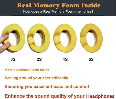 Earpads for Beats Studio 3 & Studio 2 Over-Ear Headphones - Black | Do Not Fit Beats (Studio Pro, Monster Studio, Solo On-Ear) in Kuwait