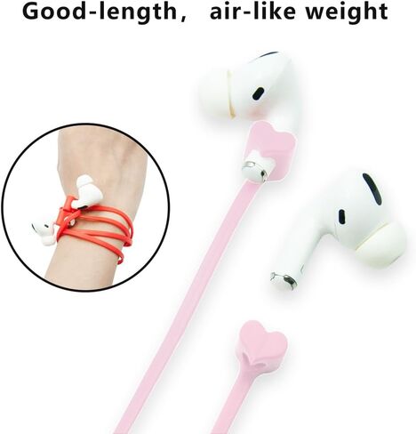 Claiol Magnetic Anti-Lost Straps for AirPods, 2 Pcs Soft Silicone Sports Lanyard Compatible with Airpods 3rd 2nd Generation Pro 3 2 1 Bose JBL Beats. (Midnight Blue) in Kuwait