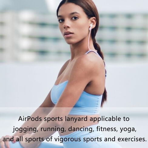 Claiol Magnetic Anti-Lost Straps for AirPods, 2 Pcs Soft Silicone Sports Lanyard Compatible with Airpods 3rd 2nd Generation Pro 3 2 1 Bose JBL Beats. (Midnight Blue) in Kuwait