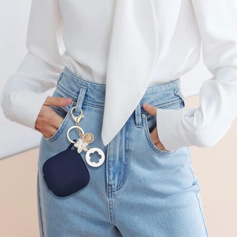 غطاء حافظة VISOOM Bling Powerbeats Pro، غطاء حماية لطيف من السيليكون Powerbeats Pro للنساء والفتيات مع سلسلة مفاتيح لامعة لحافظة Powerbeats Pro الواقية (ذهبي وردي) in Kuwait