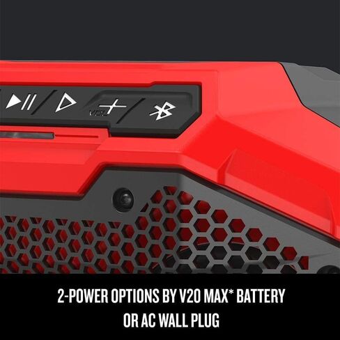 Craftsman V20 Bluetooth Speaker with Lithium Ion Battery, 2.0-Amp Hour, Charger Sold Separately (CMCR001B & CMCB202) in Saudi Arabia