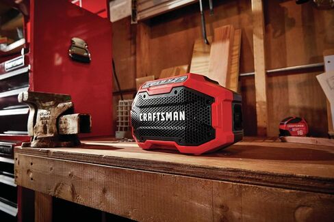 Craftsman V20 Bluetooth Speaker with Lithium Ion Battery, 2.0-Amp Hour, Charger Sold Separately (CMCR001B & CMCB202) in Saudi Arabia