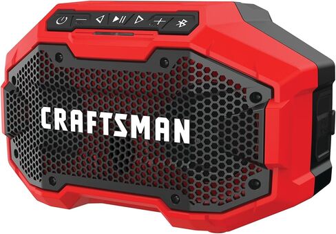 Craftsman V20 Bluetooth Speaker with Lithium Ion Battery, 2.0-Amp Hour, Charger Sold Separately (CMCR001B & CMCB202) in Saudi Arabia