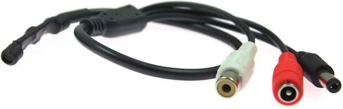5pcs CCTV Microphone Security Microphone Audio Microphone Tiny Outdoor CCTV Surveillance Microphone RCA Microphone DVR with High Sensitive Preamp Amplified Pickup Device Mic for External Camera Sound in Saudi Arabia