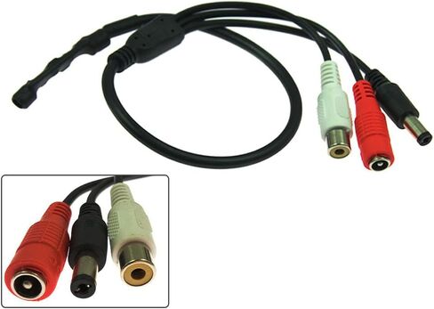 5pcs CCTV Microphone Security Microphone Audio Microphone Tiny Outdoor CCTV Surveillance Microphone RCA Microphone DVR with High Sensitive Preamp Amplified Pickup Device Mic for External Camera Sound in Saudi Arabia