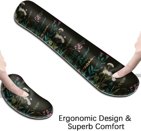 مجموعة وسادة مسند المعصم من الجل للوحة المفاتيح الكبيرة، وسادة دعم وسادة إسفنجية لمعصم الماوس، مضادة للانزلاق، مريحة، مريحة، لتخفيف آلام الكتابة، لمكاتب الكمبيوتر المكتبية، وأجهزة الكمبيوتر المحمولة، والألعاب، والكوكبة in Kuwait