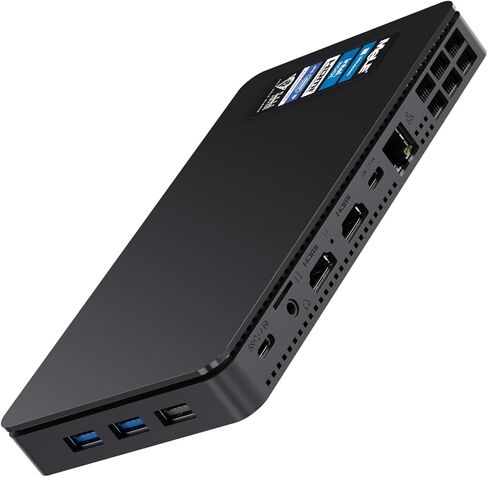 MeLE Overclock4C Mini PC Windows 11 Pro Micro PC Alder Lake N95(4C/4T، حتى 3.4 جيجا هرتز، TDP 15W) 32 جيجابايت DDR4 512 جيجابايت ROM أجهزة كمبيوتر مكتبية صغيرة مع 2 X HDMI 4K@60 هرتز، USB-C، WiFi 6، BT5.2 ، حامل VESA in Kuwait