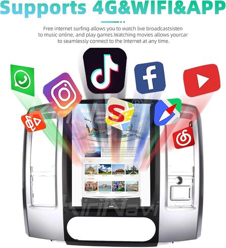 راديو سيارة كوالكوم Android 11 لسيارة دودج رام 2008-2012 وحدة رأس بديلة ستيريو 12.1 بوصة 2K IPS شاشة تعمل باللمس طراز Tesla Carplay Android Auto GPS Navigation تشغيل الوسائط المتعددة (إصدار مقعدين) in Kuwait