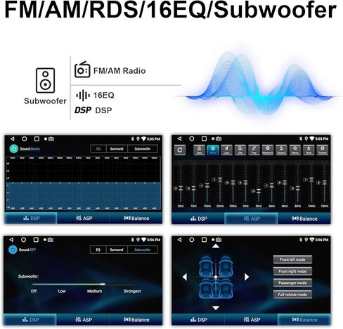 ستيريو سيارة لسيارة Chevy Silverado GMC Sierra 2014-2018 8 Core Android 12 مع CarPlay Android Auto، 10.1 بوصة IPS تعمل باللمس وراديو سيارة بلوتوث مع كاميرا احتياطية، AM/FM/RDS، AUX، Hi-Fi، SWC in Kuwait