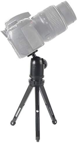 حامل ثلاثي من خليط معدني عالي الجودة مع كاميرا DSLR تدعم رأس كروي 360 درجة، تلسكوب أحادي العين للهاتف المحمول يدور برأس كروي 360 درجة مع برغي 1/4 (MS22A-أسود) in Kuwait