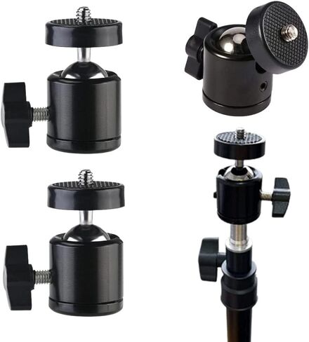 Xianglangsuccess 1Pcs Black 360 Rotary Mini-Ball Head 1/4" Screw ， for DSLR Camera Tripod Ball Head Holder in Kuwait