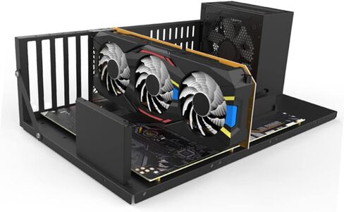 حامل لوحة ام للكمبيوتر من كيه جيه اتش بي في، حامل لوحة ام للكمبيوتر، رف لوحة ام معدني لجهاز تعدين البيتكوين، حافظة لجهاز تعدين العملات الرقمية، دعامة معدنية من الستيل بلون اسود in Kuwait