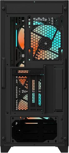 GIGABYTE C301 Glass White - White Mid Tower PC Gaming Case, Tempered Glass, USB Type-C, 4X ARBG Fans Included (GB-C301GW) in Saudi Arabia