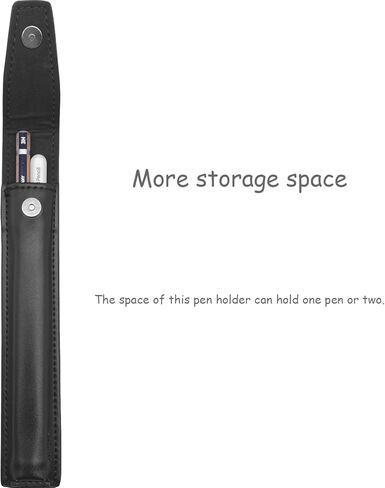 YINVA Pencil Holder Case Compatible with Apple Pencil 2nd Generation and 1st, PU Pencil Cover Accessories Designed for iPad Case and Stylus Pen (Black) in Kuwait