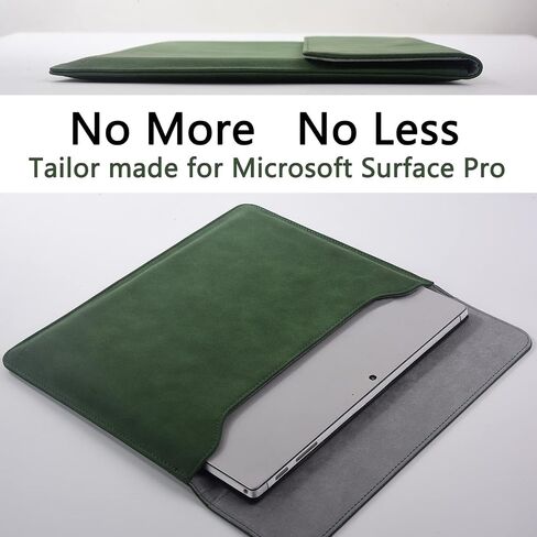 Surface Pro 12th 2026/11/10/9/8/7/6/5/4/Pro X Sleeve case, for Microsoft 12-12.3-13 Inch Tablet Waterproof Ultrathin Carrying Cover(Green) in Kuwait