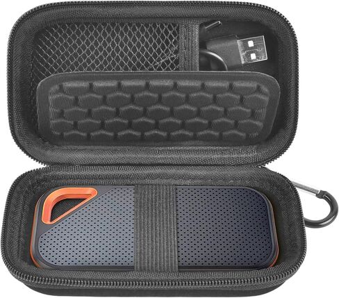Hard Case Compatible with SanDisk Extreme PRO/for SanDisk 500GB 1TB 2TB 4TB Portable External SSD. Carrying Travel Holder for Crucial X8 External Solid State Drive (Box Only) in Kuwait