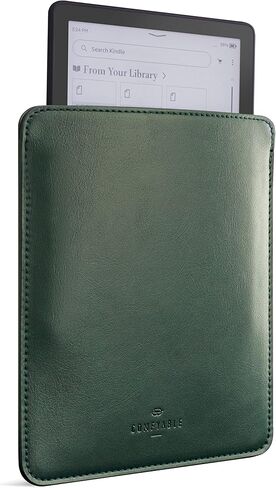 Comfyable E-Reader Sleeve Precisely Compatible for 6.8 Inch Kindle Paperwhite 5 (11th Generation 2021), PU Faux Leather Protective Pouch Case, Green in Kuwait