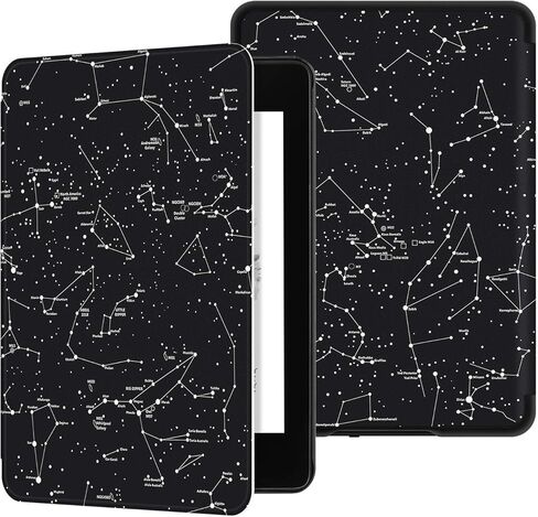 حافظة Ayotu مقاومة للماء لجهاز Kindle Paperwhite 2018 - غطاء ذكي من جلد البولي يوريثان مع خاصية التنبيه/النوم التلقائي - تناسب Amazon All Kindle Paperwhite من الجلد (الجيل العاشر - 2018)، K10 The Horscope in Kuwait