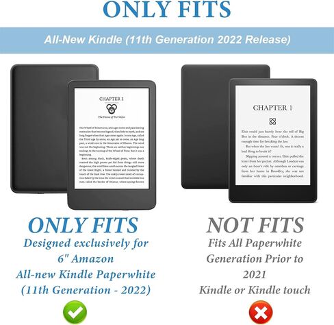 حافظة Aippdo تناسب جهاز Kindle الجديد مقاس 6 بوصات (إصدار الجيل الحادي عشر - 2022)، غطاء كتاب ممتاز خفيف الوزن مع تنبيه/غفو تلقائي لإصدار الجيل الحادي عشر - 2022 in Kuwait