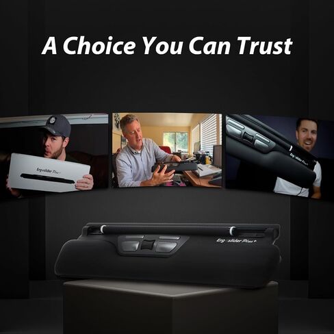 Ergoslider Plus SE: ماوس مريح مزود بقضيب دوار للتحكم الدقيق في مؤشر الكمبيوتر. يعمل بمنفذ USB، جهاز تأشير مركزي بـ 5 أزرار. تخفيف آلام المعصم والكتف من نفق الرسغ أو التهاب الأوتار in Saudi Arabia