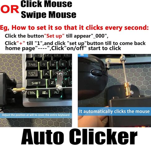 Physical Click Auto Keyboard Clicker Mouse Jigglier;Auto Random Clicking Game Assist; Mouse Mover Auto clicking Tool (ABC) in Saudi Arabia