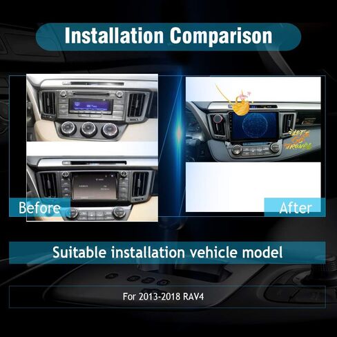 SYGAV أندرويد 11 لراديو Toyota RAV4 مع Carplay أندرويد Auto 9 "شاشة تعمل باللمس ستيريو نظام تحديد المواقع والملاحة رئيس وحدة in Kuwait