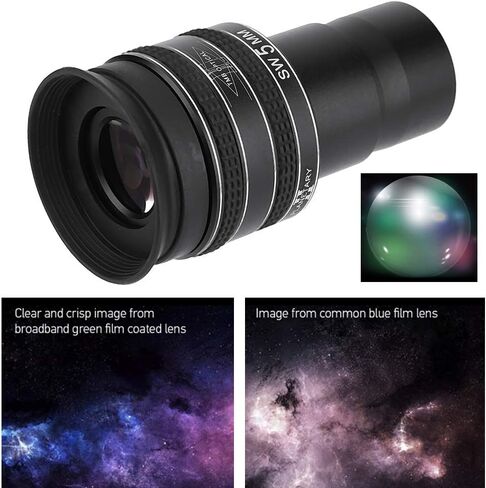 عدسة تلسكوب، 1.25 بوصة TMB 5 مم 58 درجة HD عدسة كوكبية، عدسة مطلية باللون الأخضر بالكامل للتلسكوب الفلكي in Kuwait