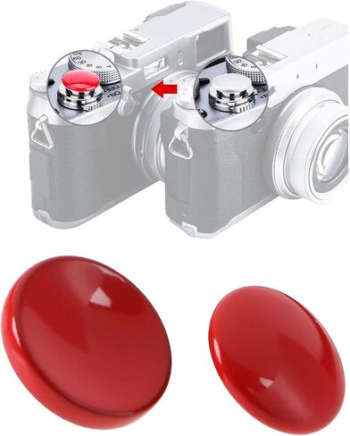 2PCS Camera Shutter Release Button 11mm Concave Surface & 10mm Convex Surface Compatible with Leica Compatible with Rolleiflex Compatible with Fuji X100 in Saudi Arabia