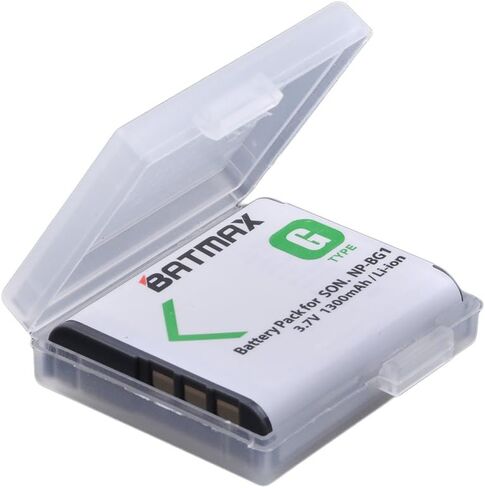Batmax 2 قطعة بطارية NP-BG1 + شاحن USB مزدوج LED مع منفذ نوع C لسوني NP-BG1 سوني DSC-H3 DSC-H7 DSC-H9 DSC-H10 DSC-H20 DSC-H50 DSC-H55 DSC-H70 DSC-HX30V، DSC - كاميرات W290، DSC-WX1، DSC-HX10V in Saudi Arabia