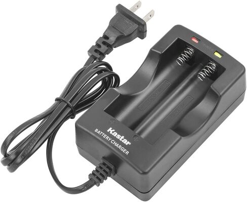 Kastar 18650 Dual Intelligent Smart Charger for Samsung 29E 25R 26F 30B 30Q, Panasonic NCR18650PF NCR18650B NCR18650BE, LG HG2 HE2 HE4 HD2, Sony VTC3 VTC4 VTC5, Sanyo High Drain 10A, 20A, 30A, 35A in Saudi Arabia