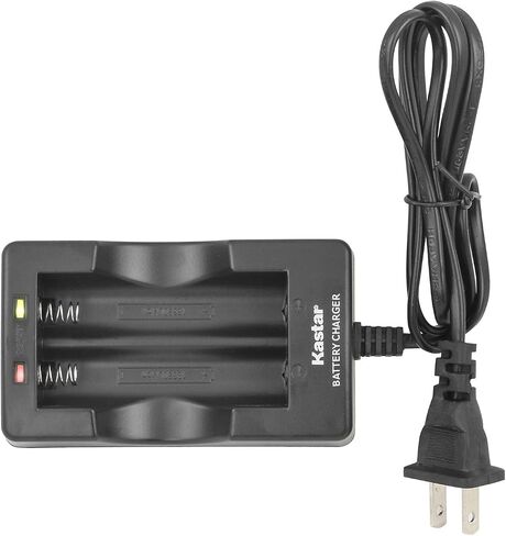 Kastar 18650 Dual Intelligent Smart Charger for Samsung 29E 25R 26F 30B 30Q, Panasonic NCR18650PF NCR18650B NCR18650BE, LG HG2 HE2 HE4 HD2, Sony VTC3 VTC4 VTC5, Sanyo High Drain 10A, 20A, 30A, 35A in Saudi Arabia