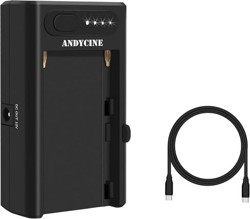 ANDYCINE Multi Function NP-F Battery Plate,Type-C PD Output Input,DC 8.4V,12.4V Power Output,Power System for Camera Related Accessories and Cellphone,Mobile Devices in Kuwait