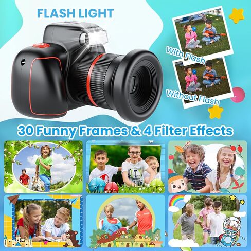Digital Camera, GREENKINDER 4K Digital Camera for Kids Video 32GB SD Card 10X 48M Digital Zoom, Compact Point and Shoot Camera, Portable Small Camera for Teens Students Boys Girls Seniors in Kuwait