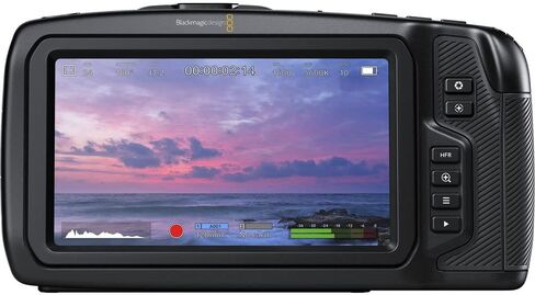 كاميرا سينما الجيب بتصميم Blackmagic بدقة 4K (CINECAMPOCHDMFT4K) + عدسة Olympus مقاس 45 مم + بطاقة ذاكرة سعة 64 جيجابايت + بطارية LPE6 + شاحن خارجي + قارئ بطاقات + برنامج Corel للصور + المزيد in Kuwait