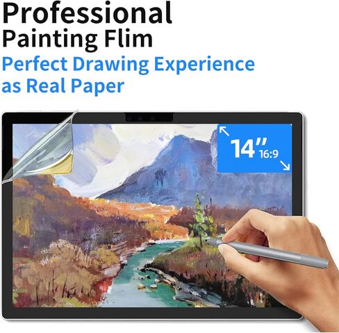 واقي شاشة من ورق Hoyumi لجهاز Thinkpad X1 Yoga Gen4 2019 بشاشة لمس 14 بوصة، غشاء شاشة كامل مع انقطاع (واقي شاشة يعطي الورق) in Kuwait