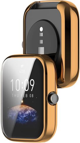 حافظة حماية للشاشة متوافقة مع Amazfit Bip 3 Pro/Bip 3 Smart Watch TPU حافظة ناعمة للغاية وواقي شاشة لـ Amazfit Bip3 Pro/Bip3 Bumper Shell (عبوتان C) in Kuwait