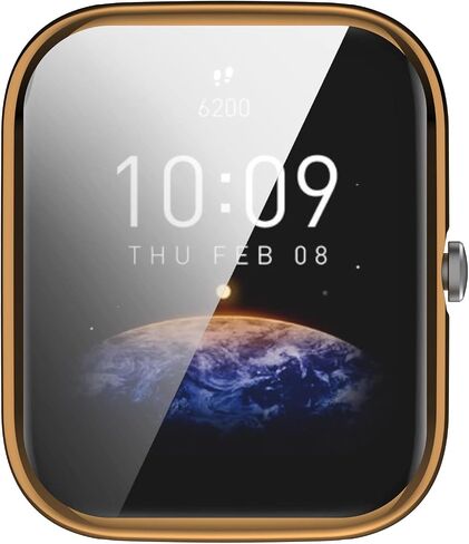 حافظة حماية للشاشة متوافقة مع Amazfit Bip 3 Pro/Bip 3 Smart Watch TPU حافظة ناعمة للغاية وواقي شاشة لـ Amazfit Bip3 Pro/Bip3 Bumper Shell (عبوتان C) in Kuwait