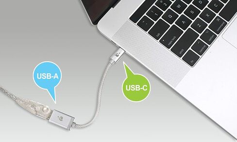 IOGEAR 4 Port USB 2.0 Switch - Auto Printer Switch - USB-A to USB-C Adapter Kit - Manually or Auto Control - LEDs Indicate - Plug N Play - GUB431CA1KIT in Kuwait