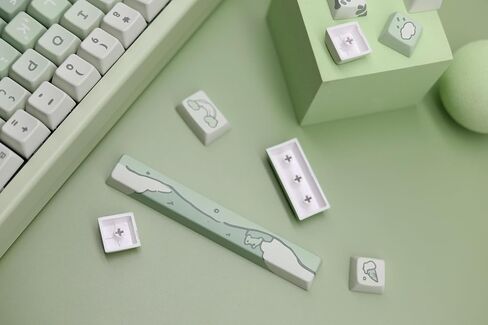 Cmokifuly Cat Cute Keycaps MDA Profile KeycapsCustom PBT Keycaps for Mechanical Keyboard,146 Keys Dye-Sub Cute Keycaps (Pink Kitty) in Kuwait