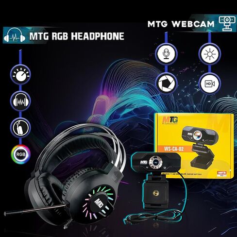 كمبيوتر MTG Aurora Max Gaming Tower PC- Intel i7 الجيل الرابع، RTX 4060 8GB DDR6، 16GB ARGB RAM، 256GB Nvme + 2TB HDD، ماوس لوحة مفاتيح RGB، مكبر صوت، تبريد سائل، كاميرا ويب، Win 10 Pro in Kuwait