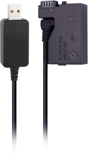 CCYC DR-E8 DC Coupler Replace of LP-E8 Battery, USB DC Converter Power Cable Replacement for ACK-E8 AC Power Adapter, LPE8 Dummy Battery Suit for EOS Rebel T2i, T3i, T4i,T5i, 600D, 700D More Cameras in Kuwait